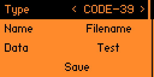 Barcode Create Screen Barcode Create Screen